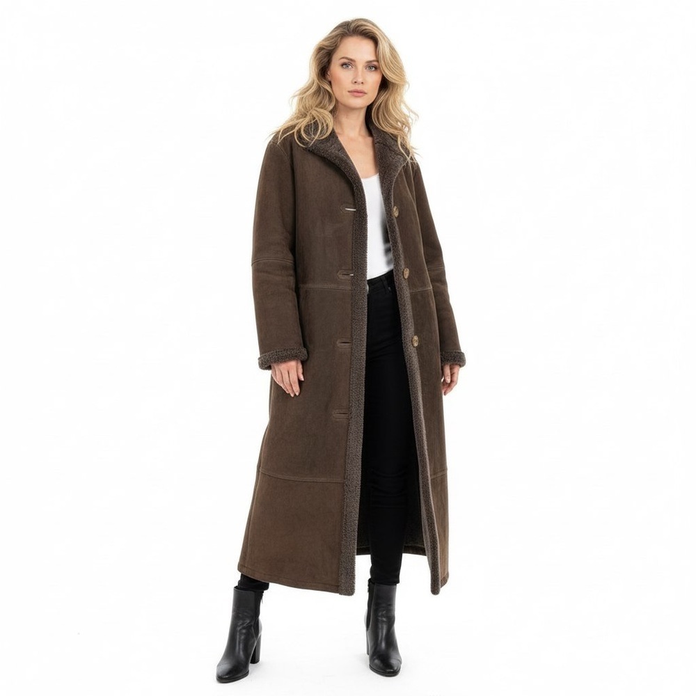 Women's Long Brown Coat